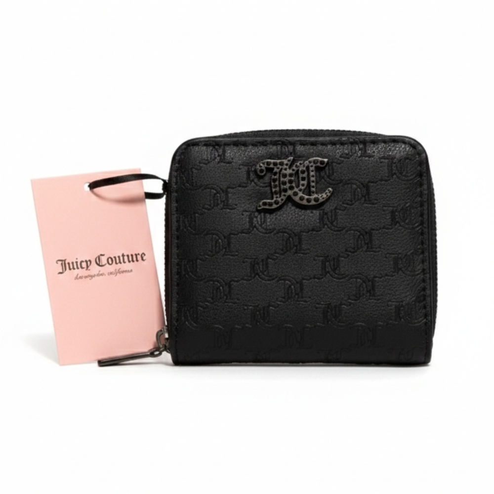 Juicy Couture Black Embossed Wallet